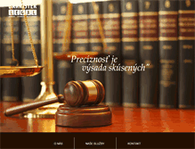 Tablet Screenshot of barrister.sk